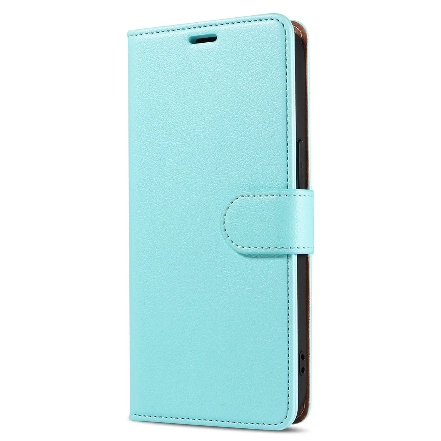 001 For iPhone 15 Pro Max Magnetic Closure Phone Case RFID Blocking Wallet  PU Leather Stand Cover