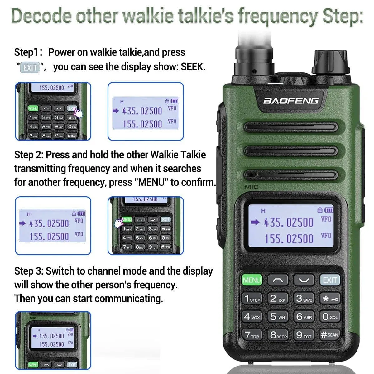 1/2PCS Baofeng M-13 Pro Air Band Walkie Talkie 10W Wireless Copy Frequency Long Range Type-C NOAA AM UV-5R K5 Ham Two Way Radio