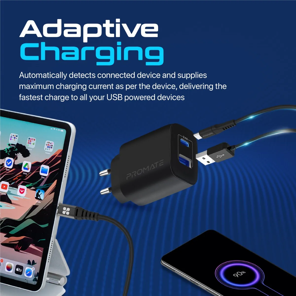 17W High-Speed Dual Port Charger