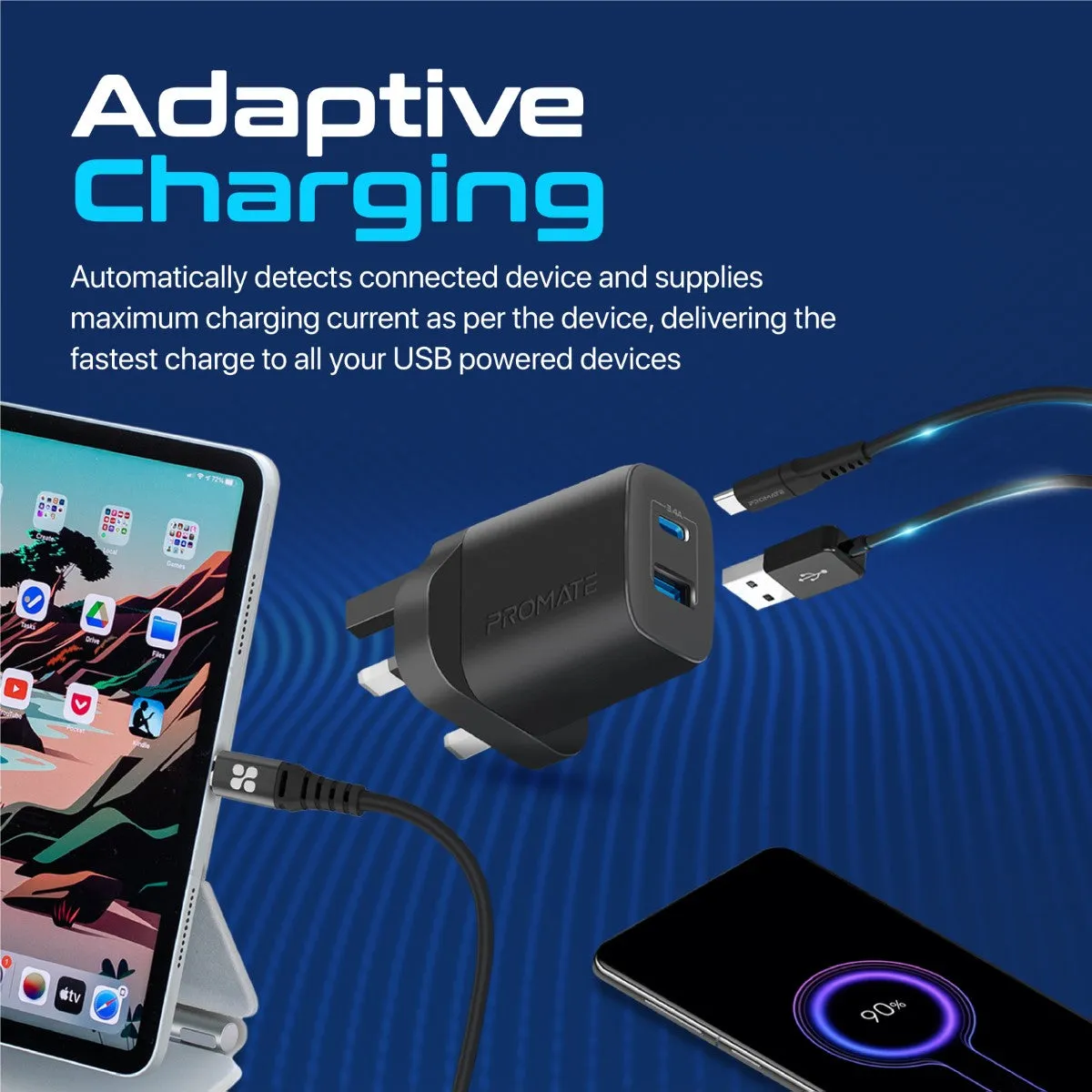 17W High-Speed Dual Port Charger