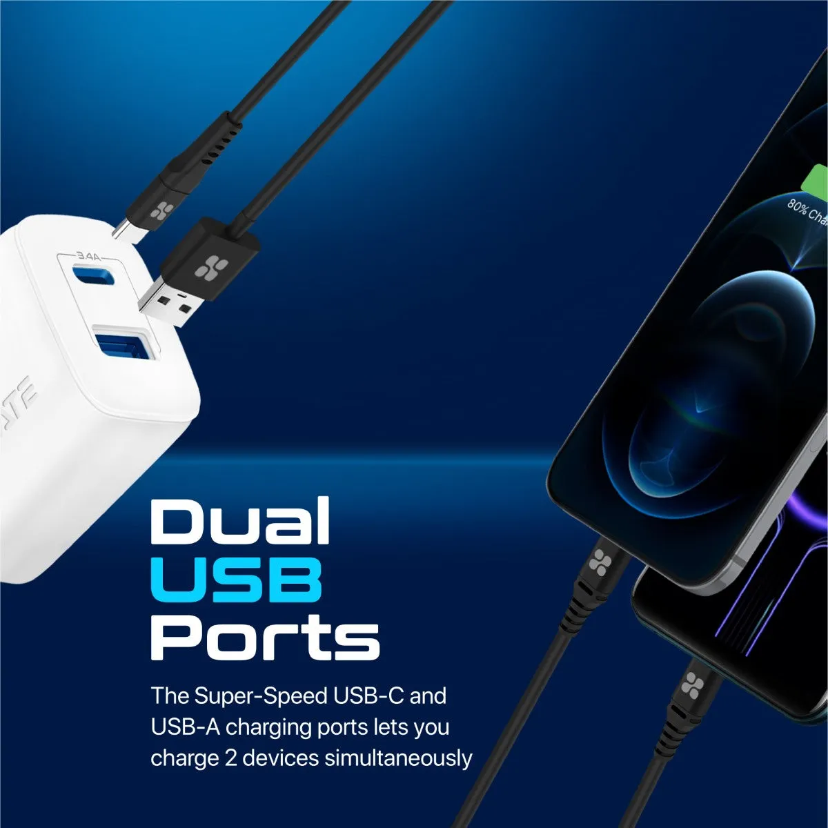 17W High-Speed Dual Port Charger