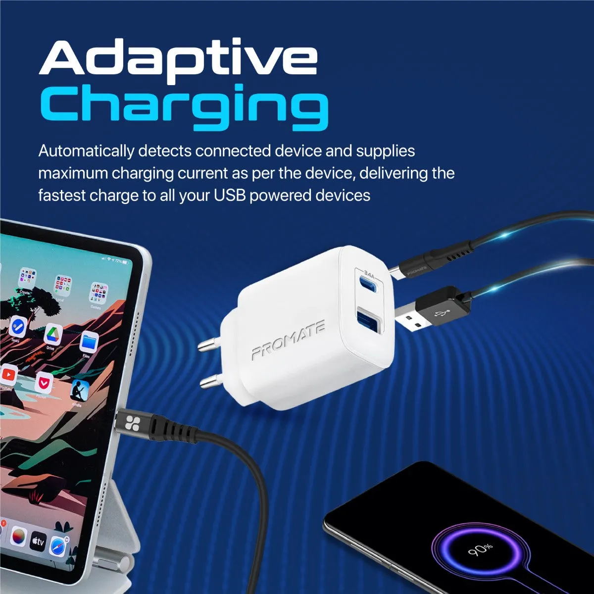 17W High-Speed Dual Port Charger