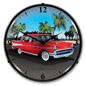 1957 Chevy Backlit LED Clock