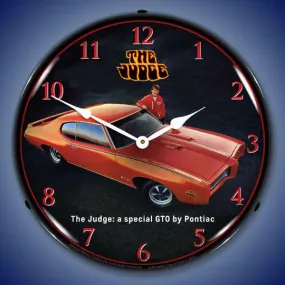 1969 GTO Judge Backlit LED Clock