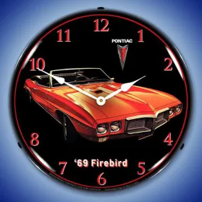 1969 Pontiac Firebird Backlit LED Clock