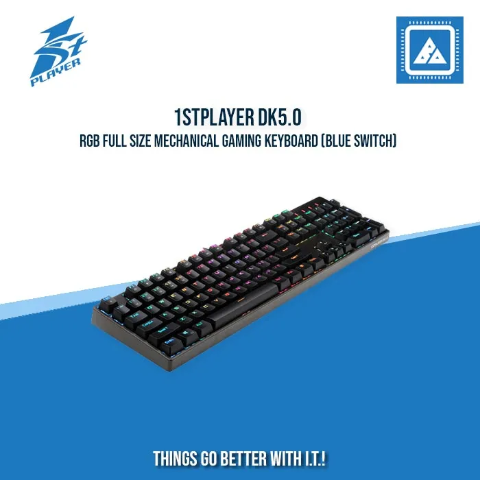 1STPLAYER DK5.0 RGB FULL SIZE MECHANICAL GAMING KEYBOARD (BLUE SWITCH)