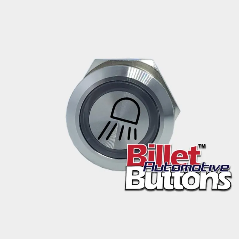 22mm 'DOWNLIGHT LHS SYMBOL' Billet Push Button Switch Deck Work Light