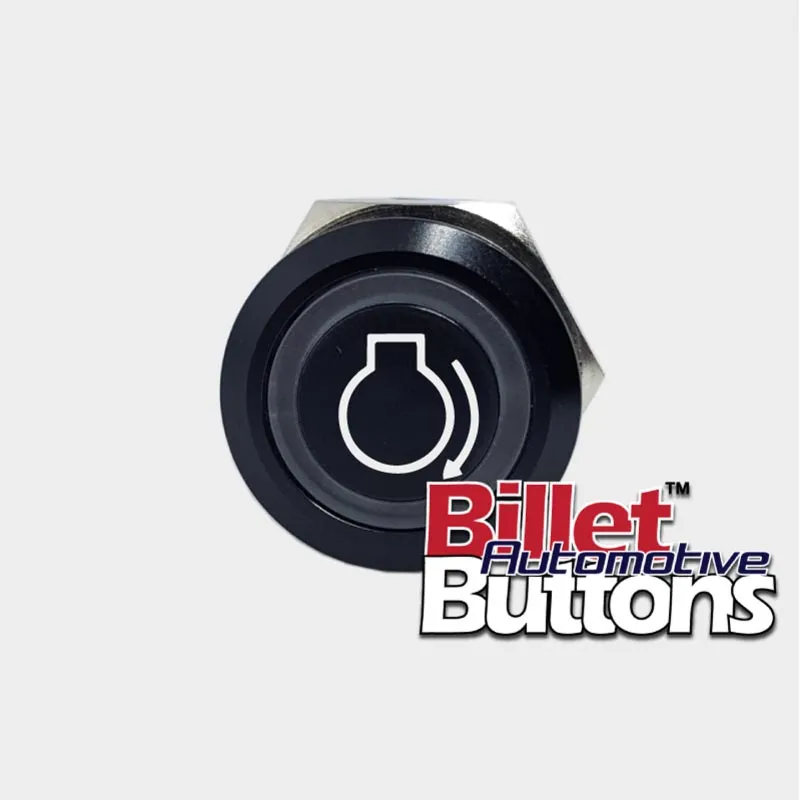 22mm 'ENGINE START SYMBOL' Billet Push Button Switch Marine