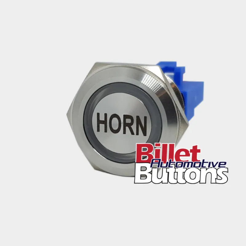 22mm 'HORN' Billet Push Button Switch