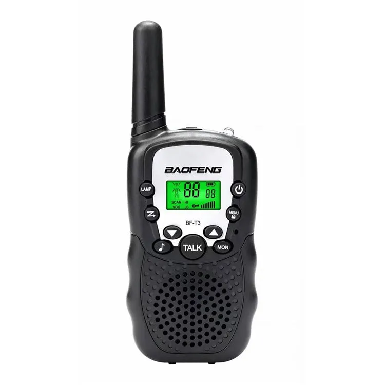 2Pcs Baofeng BF-T3 Radio Walkie Talkie UHF462-467MHz 8 Channel Two-Way Radio Transceiver Built-in Flashlight 5 Color for Choice