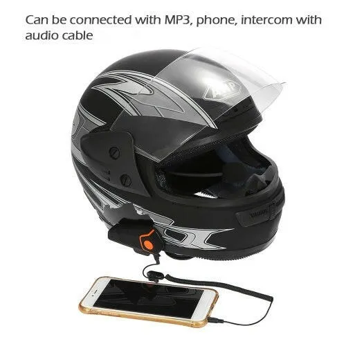 2PCS BT-S2 Motorcycle Helmet BT Headphones with Mic