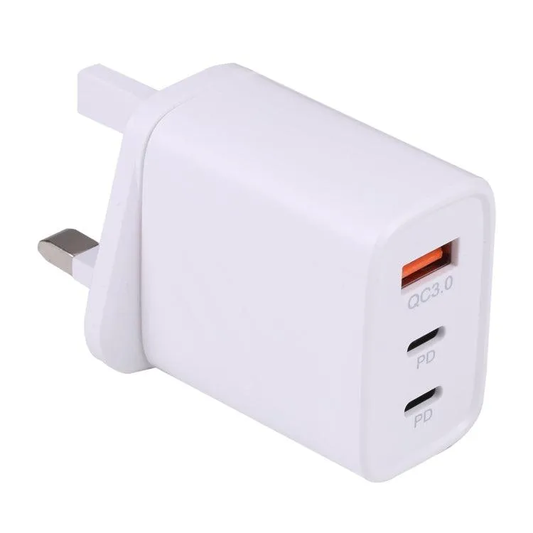 3-in-1 PD20W Fast Charging USB & Type-C Wall Charger with QC3.0