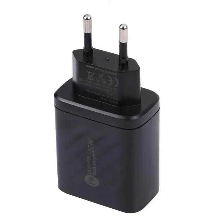 3-in-1 PD20W Fast Charging USB & Type-C Wall Charger with QC3.0