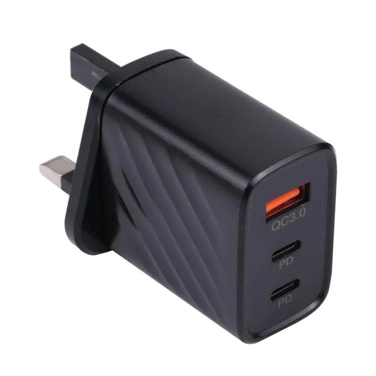 3-in-1 PD20W Fast Charging USB & Type-C Wall Charger with QC3.0