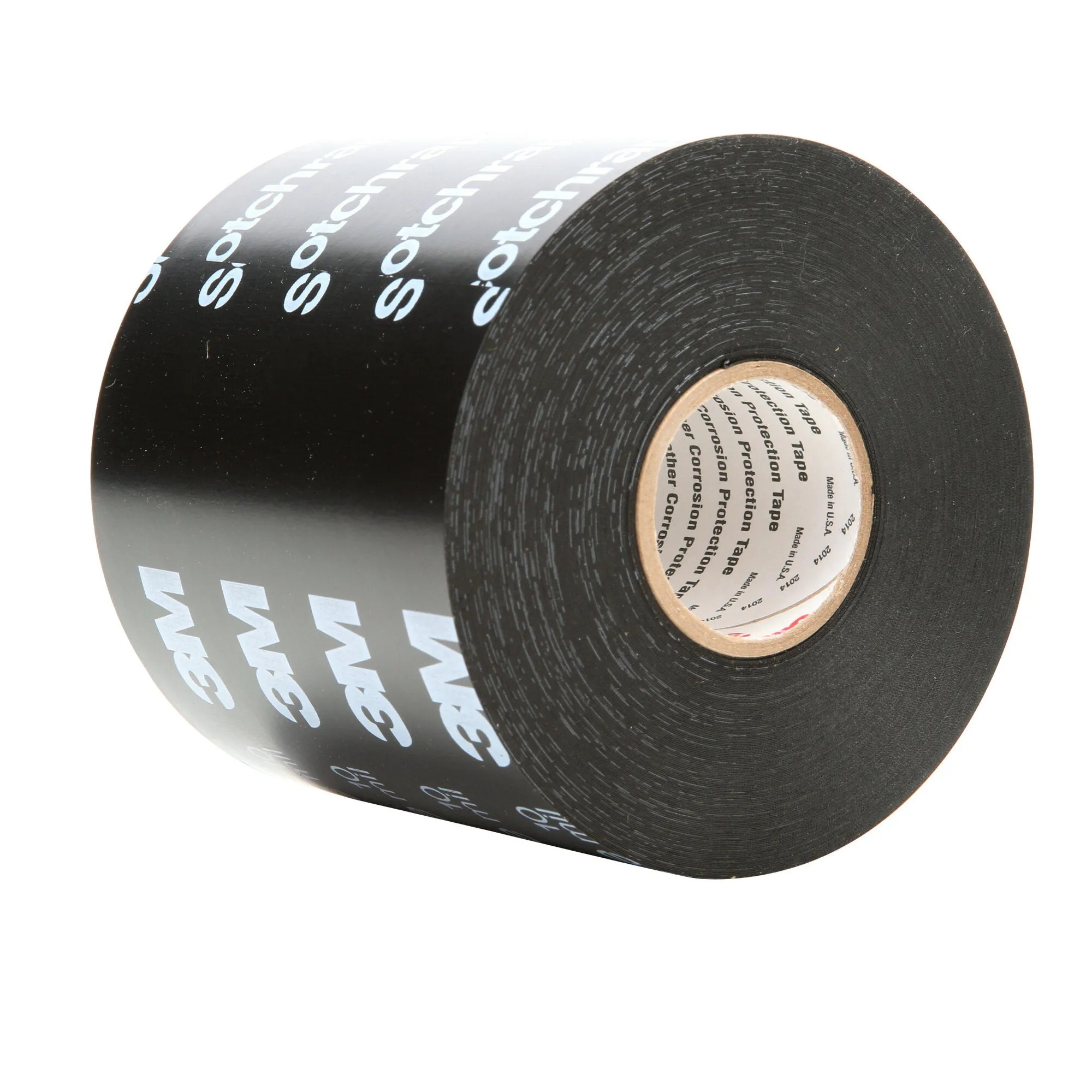 3M Scotchrap Vinyl Corrosion Protection Tape 50, 4 in x 100 ft,Printed, Black