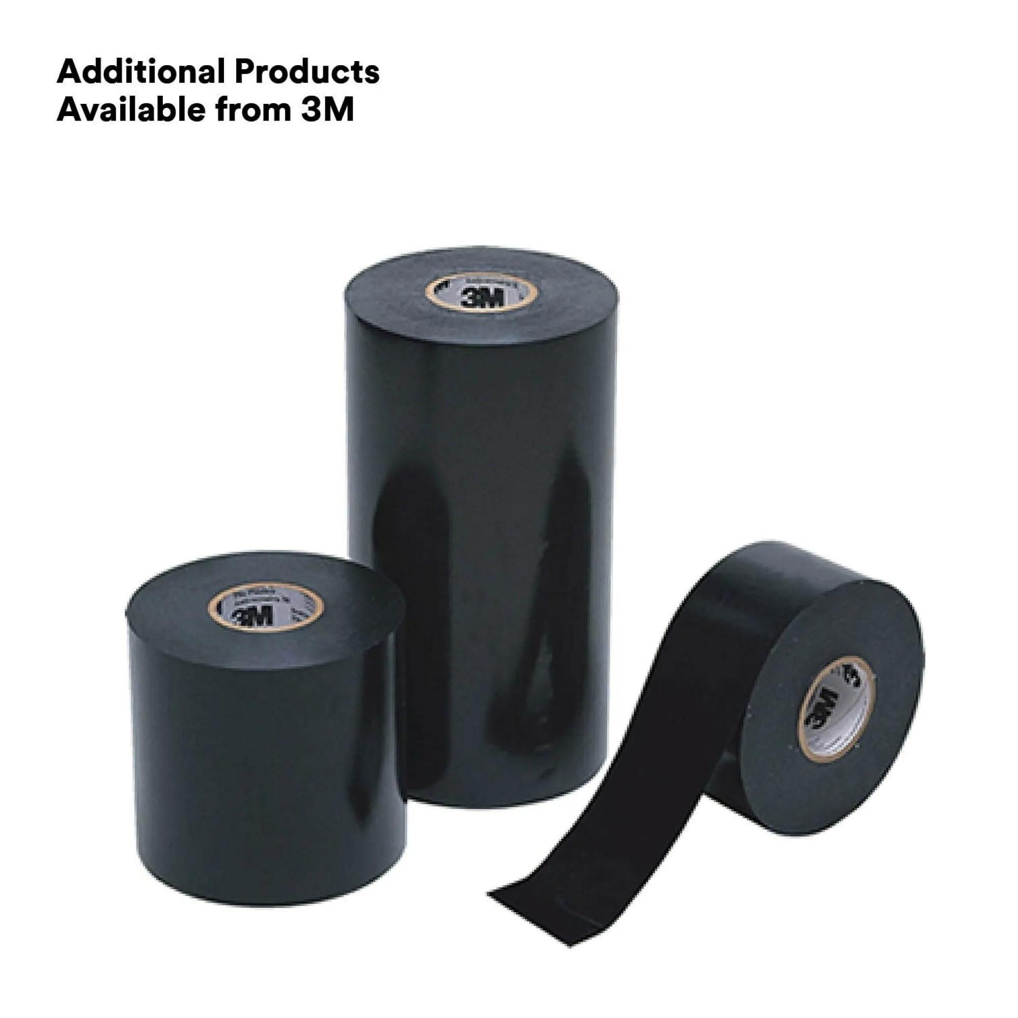 3M Scotchrap Vinyl Corrosion Protection Tape 51, 1 in x 100 ft,Unprinted, Black