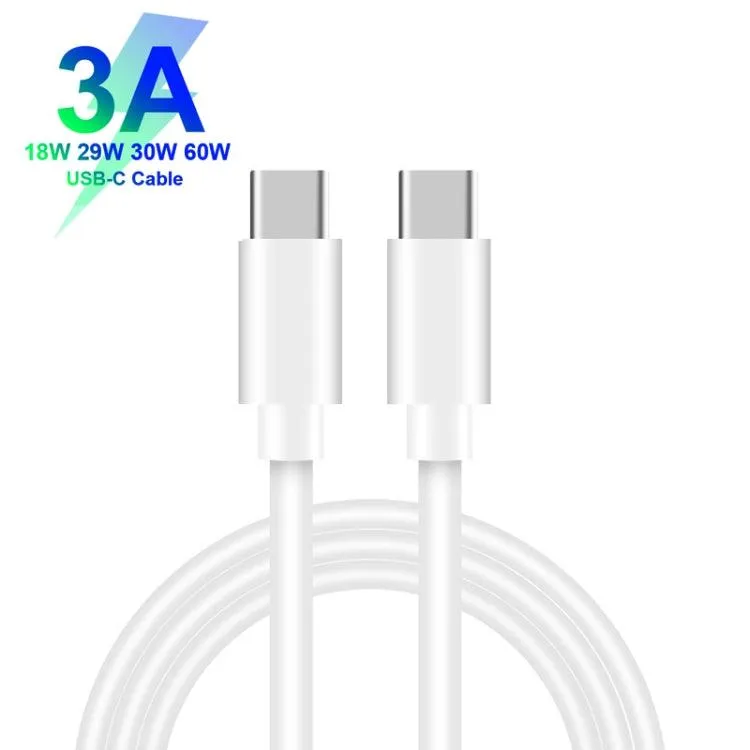 40W Dual PD USB-C Charger with Type-C Data Cable - US Plug, Fast Charging for Multiple Devices