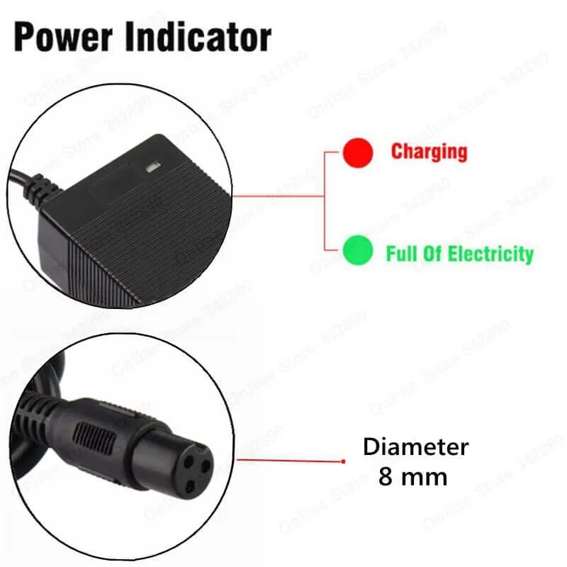 42V 2A Hover Board Charger For Hoverboard Smart Balance Wheel Scooter