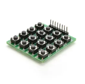 4×4 Matrix 16 Keypad Keyboard Module 16 Button MCU GREEN