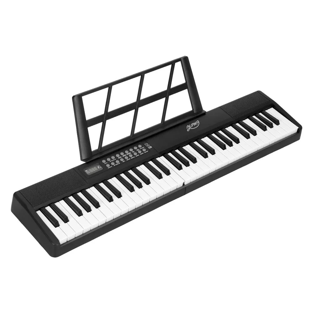 61-Key Foldable Electronic Piano Keyboard, MIDI-USB, Alpha