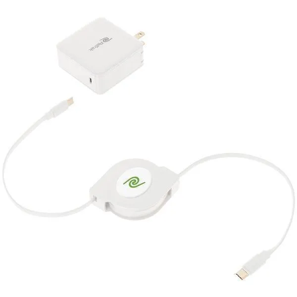 61-Watt USB-C Notebook Charger with Retractable Cable