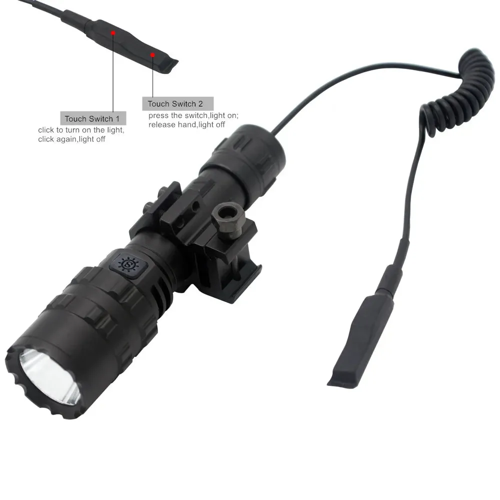 65000LM Professional LED Flashlight for Hunting Tactical Night Scout Lights Set L2 Fish Light USB Rechargeable Waterproof Torch