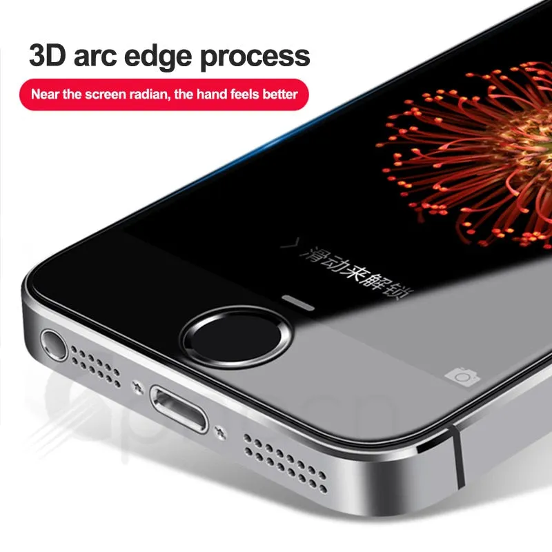 9H Anti-Burst Protective Glass On The For iPhone 5S SE 5C 5 Tempered Screen Protector Glass For iPhone 5S SE 4 4S Film Case