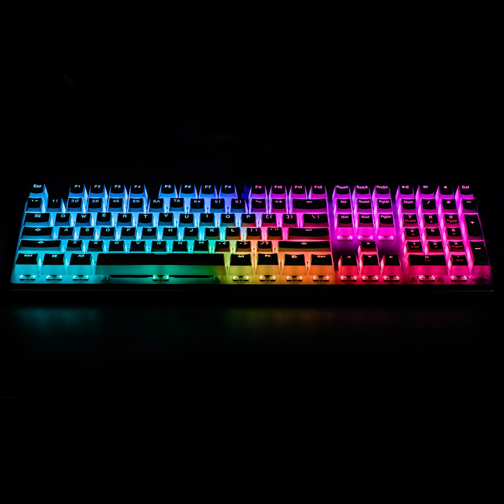 ABM618 ABM 618 Anodized Aluminum Mechanical Keyboard Kit 104 Switch Cable Mode RGB Led Type c with Software