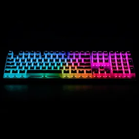 ABM618 ABM 618 Anodized Aluminum Mechanical Keyboard Kit 104 Switch Cable Mode RGB Led Type c with Software