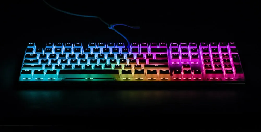 ABM618 ABM 618 Anodized Aluminum Mechanical Keyboard Kit 104 Switch Cable Mode RGB Led Type c with Software