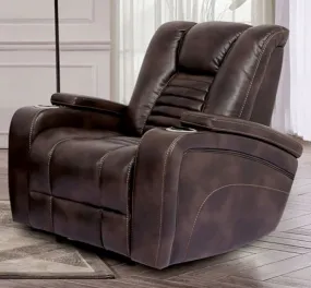 Abrielle Dark Brown Power Recliner