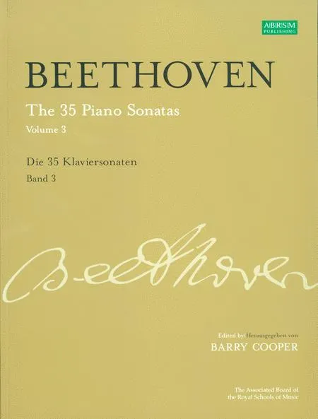 ABRSM Beethoven The 35 Piano Sonatas Volume 3