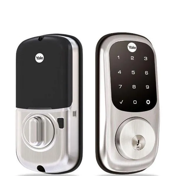 Accentra (Formerly Yale) - YRD226 - Assurance Electronic Deadbolt Lock - Touchscreen - Single Cylinder - 2-3/8" Backset - Schlage "C" Keyway - Optional Smart Connectivity - Keyed Different - Optional Finish - Grade 2