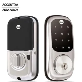 Accentra (Formerly Yale) - YRD226 - Assurance Electronic Deadbolt Lock - Touchscreen - Single Cylinder - 2-3/8" Backset - Schlage "C" Keyway - Optional Smart Connectivity - Keyed Different - Optional Finish - Grade 2