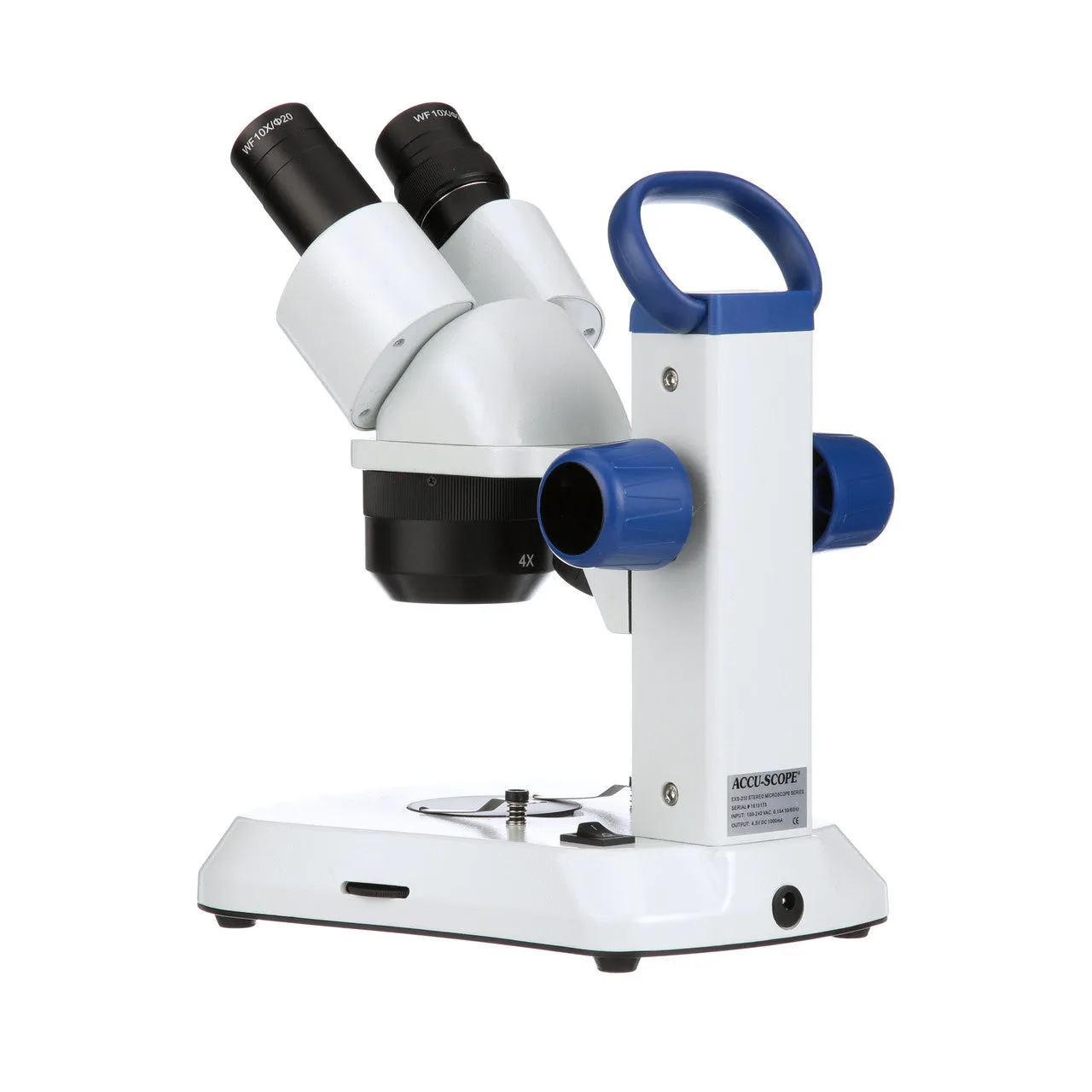 Accu-Scope EXS-210 Stereo Microscope with 1X, 2X and 4X Objectives