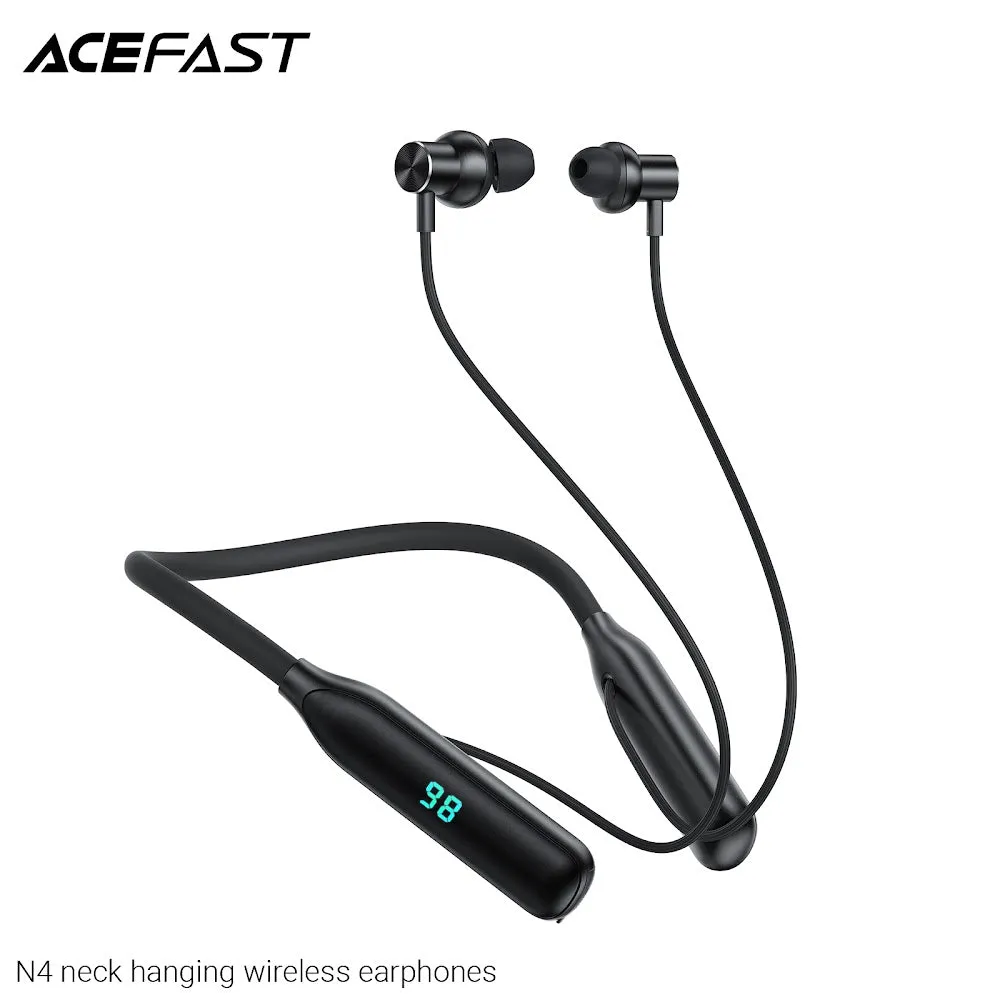 Acefast N4 Neck Hanging Wireless Earphones - Black