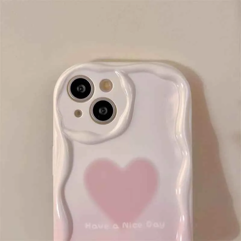 ACPC250 Cute Phone Case For Huawei P30, P40 Lite, P60 Pro, Y9S, Nova Y70, 11, 10, 9 SE, and Honor 50, 70, 90, X7, X8, X9 series - Gradient Heart