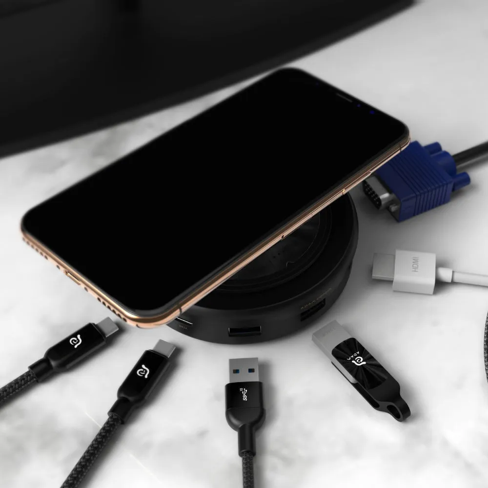 Adam Elements USB-C 3.1 7 port Wireless Charger Hub