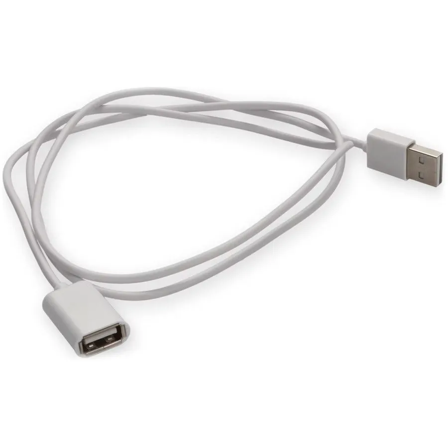 AddOn 3m USB 2.0 (A) Male to USB 2.0 (B) Female White Cable USBEXTAB3MMFW