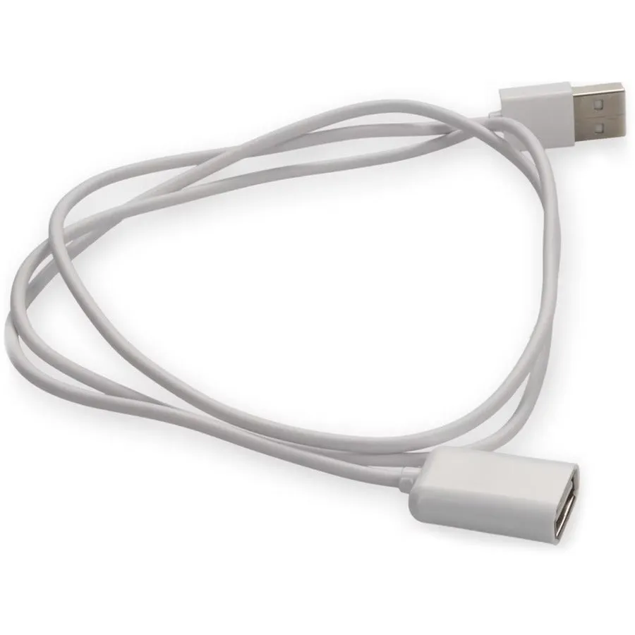 AddOn 3m USB 2.0 (A) Male to USB 2.0 (B) Female White Cable USBEXTAB3MMFW