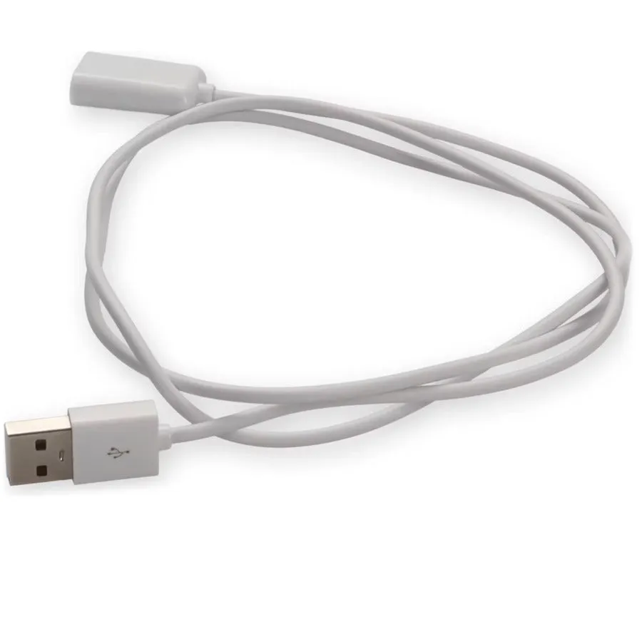 AddOn 3m USB 2.0 (A) Male to USB 2.0 (B) Female White Cable USBEXTAB3MMFW