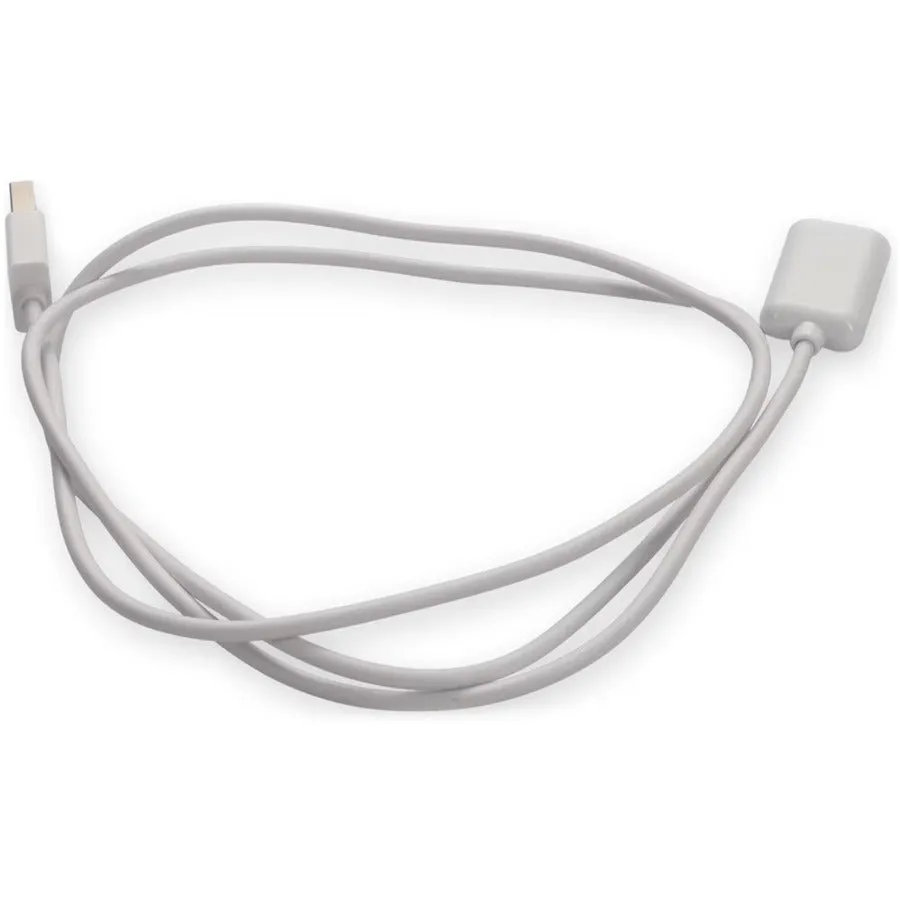 AddOn 3m USB 2.0 (A) Male to USB 2.0 (B) Female White Cable USBEXTAB3MMFW