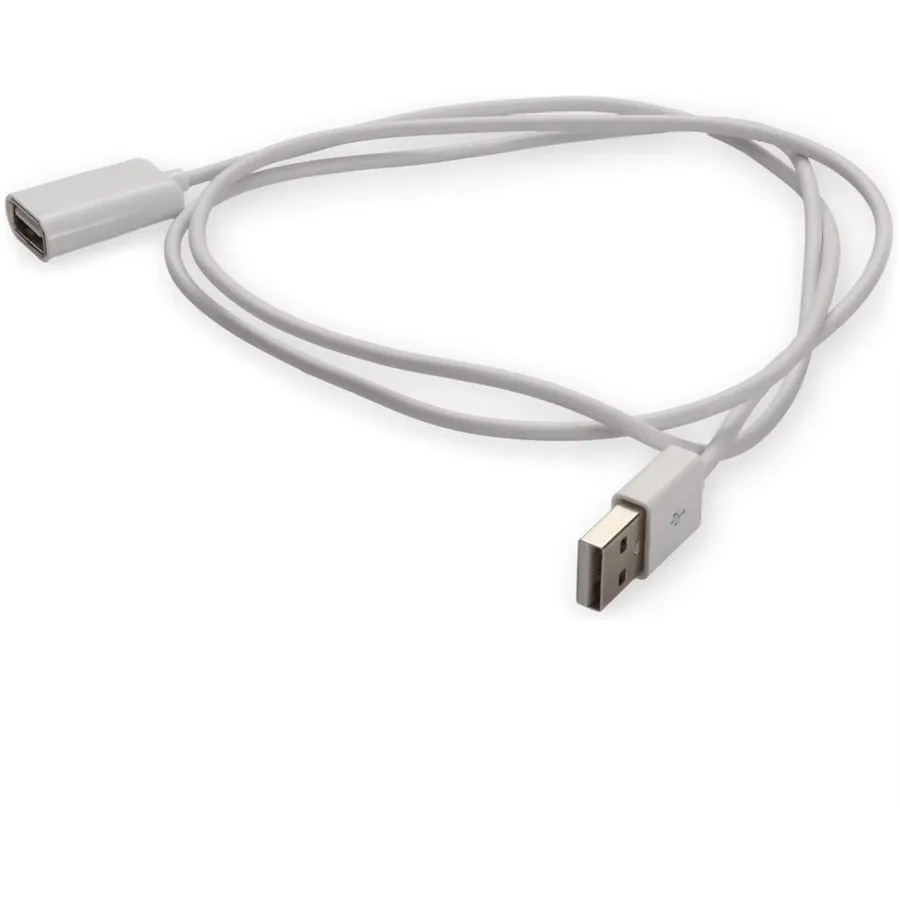 AddOn 3m USB 2.0 (A) Male to USB 2.0 (B) Female White Cable USBEXTAB3MMFW