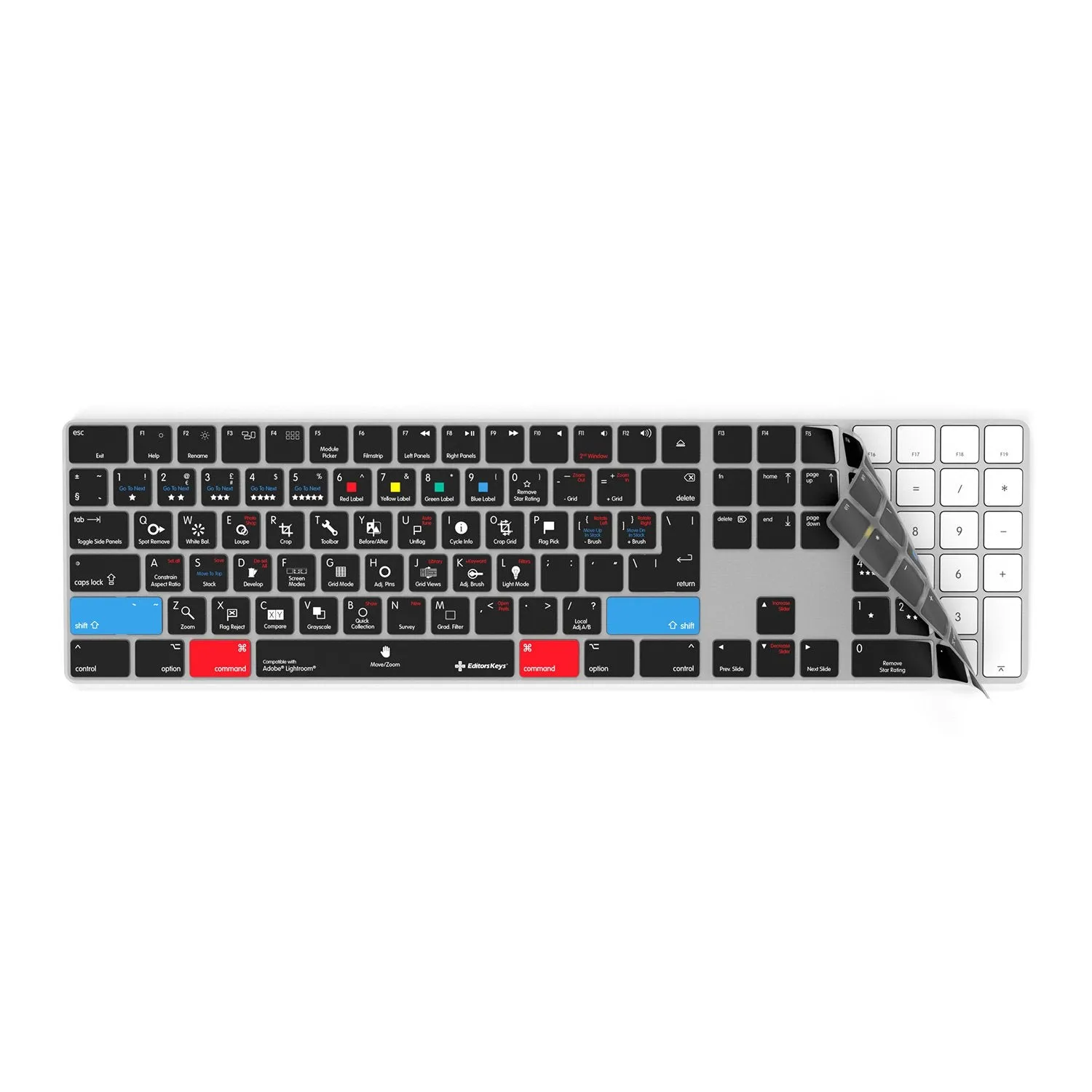 Adobe Lightroom Keyboard Covers for MacBook and iMac