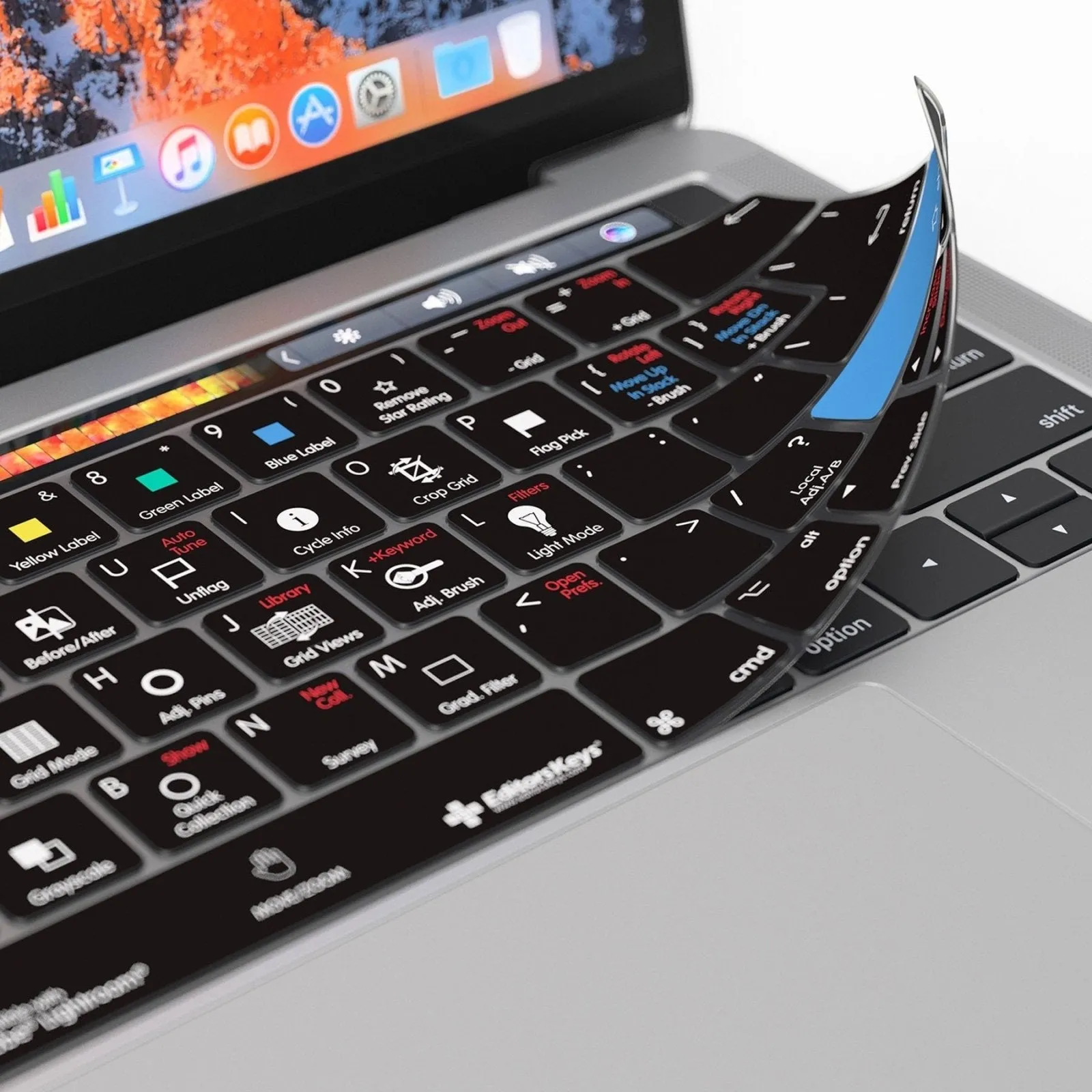 Adobe Lightroom Keyboard Covers for MacBook and iMac