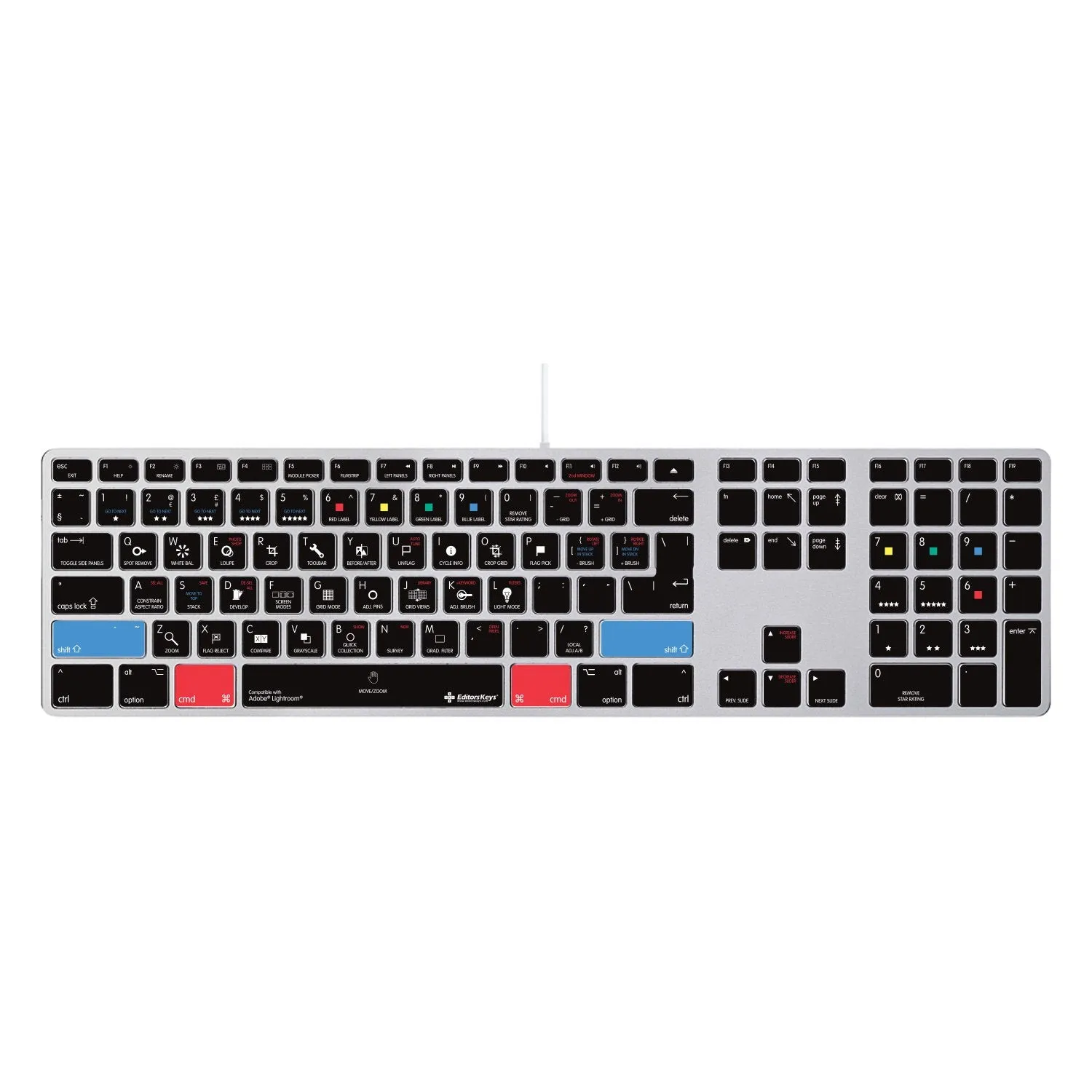 Adobe Lightroom Keyboard Covers for MacBook and iMac