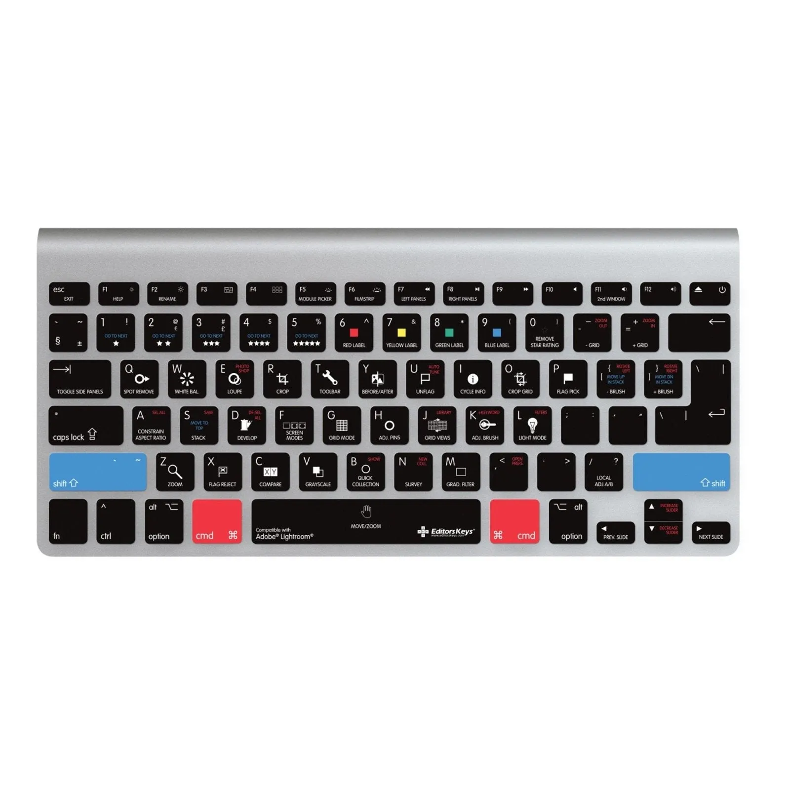 Adobe Lightroom Keyboard Covers for MacBook and iMac