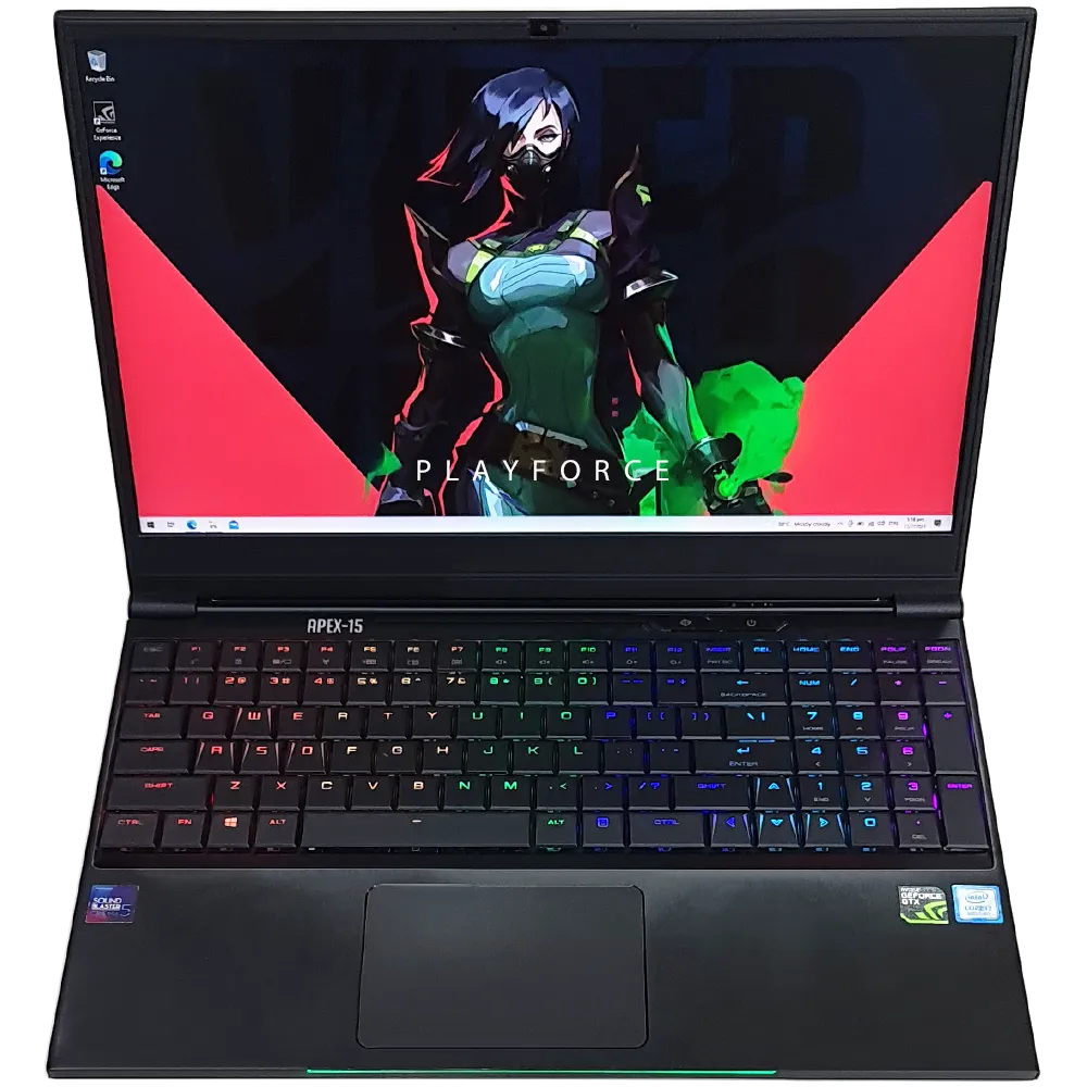 Aftershock Apex 15 (i7-8750H, GTX 1050Ti, 16GB, 512GB SSD, 15-inch)