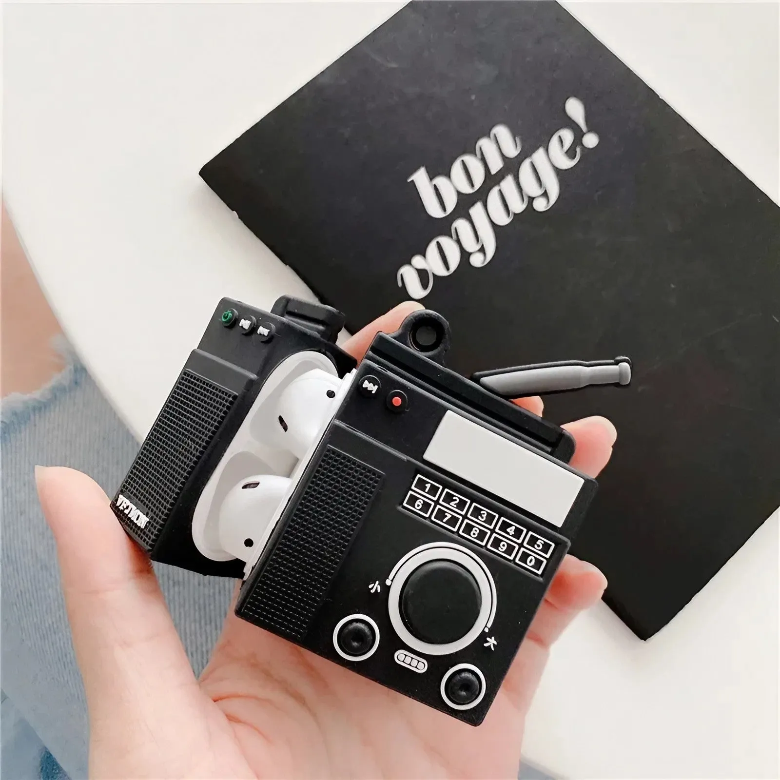 AirPods 4 Retro Radio AirPods Cassette Tape Earphone Protective Case