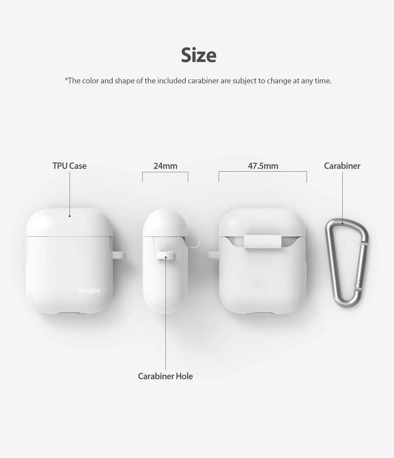 AirPods case (2019) Case Pouch | Silicone - White